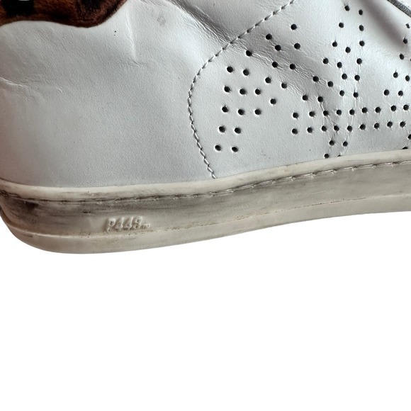 P448 John White Leopard Print Sneakers women's size 38 US 8 ITALY 38  41 US 10.5 - Picture 10 of 13